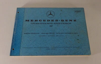 Catalogo Ricambi Listello di Mercedes Camion 1626,1632 K, S, A, Ak, As 1973 ( - Immagine 1 di 2
