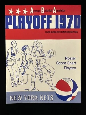 1969-70 New York Nets ABA Playoffs Basketball Program vs Kentucky Colonels -NM - Image 1 of 4