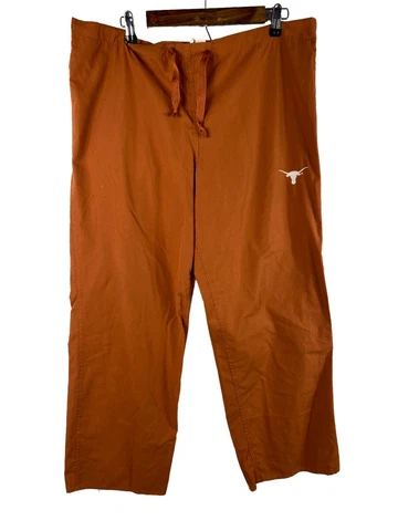 2 PAIRS University of Texas Longhorns Scrub Bottoms Pants Medium Mens Orange Lot Cover