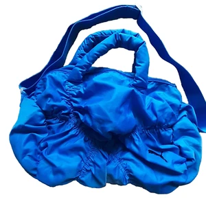 PUMA Women's Bright Blue Quilted Zip-Up Hold-All Bag - Picture 1 of 7