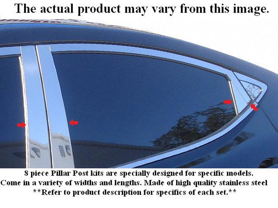 (FOR) 2009-2013 SUBARU FORESTER * 8 Piece Stainless Steel Pillar Post Trim Foto 1 de 1