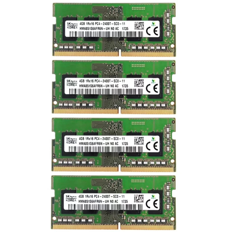 Hynix 4gb 1rx16 Pc4-2400t Ddr4 Laptop RAM Memory