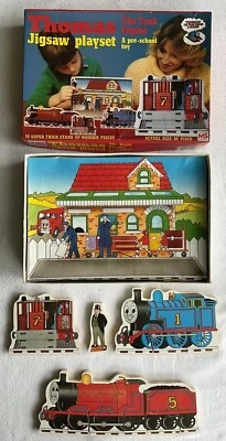 Collectable Vintage “Thomas The Tank Engine” Wooden Jigsaw Playset, Stanfield - Image 1 of 4