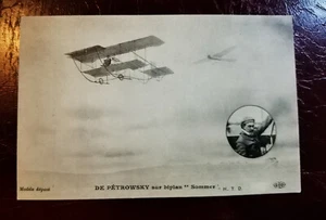 CPA AVIATION - DE PETROWSKY sur Biplan " Sommer " - Imagen 1 de 2