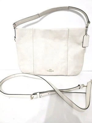 Coach Isabella Pebble Leather Cream Shoulder Bag Purse F35809 - Image 1 of 4