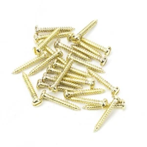 From The Anvil 91256 Polished Brass SS 4x 1/2" Round Head Screws (25) - Picture 1 of 1