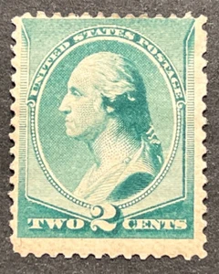 Travelstamps: 1887 US Stamps Scott # 213 Washington, 2c, Mint Original Gum H - Picture 1 of 5