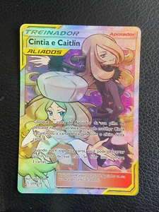 Cynthia & Caitlin 228/236 Eclipse Cósmico PORTUGUÉS (Pokemon) Arte Completo - MP - Imagen 1 de 2