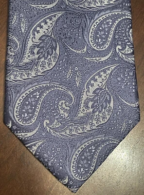 Corbata para el cuello Club Room azul 100 % seda para hombre hecha en China Foto 1 de 4