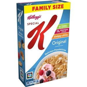 Kellogg's Special K Breakfast Cereal 18 Ounce Pack of 6 Healthy Rice Flakes - Picture 1 of 10