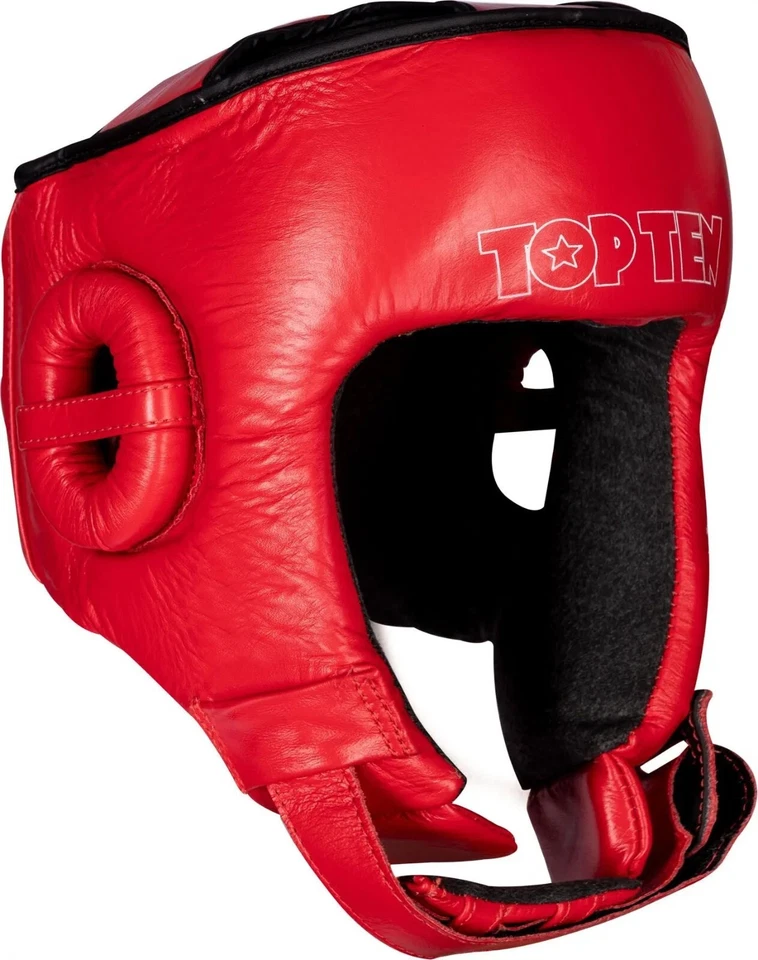 TOP TEN Jarot Muay Thai Ifma Geprüft Kopfschutz Guard Rot Helm Training Sparring - Bild 1 von 1