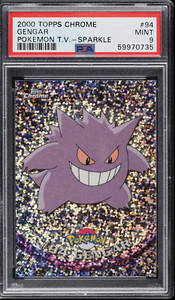*POP 1* 2000 Pokemon Topps Chrome Series 2 Sparkle Gengar #94 PSA 9 MINT GRAIL