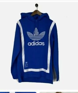 Adidas Originals Warm-up Hoodie Men’s Size Med  Long Sleeve Blue (GK0644)