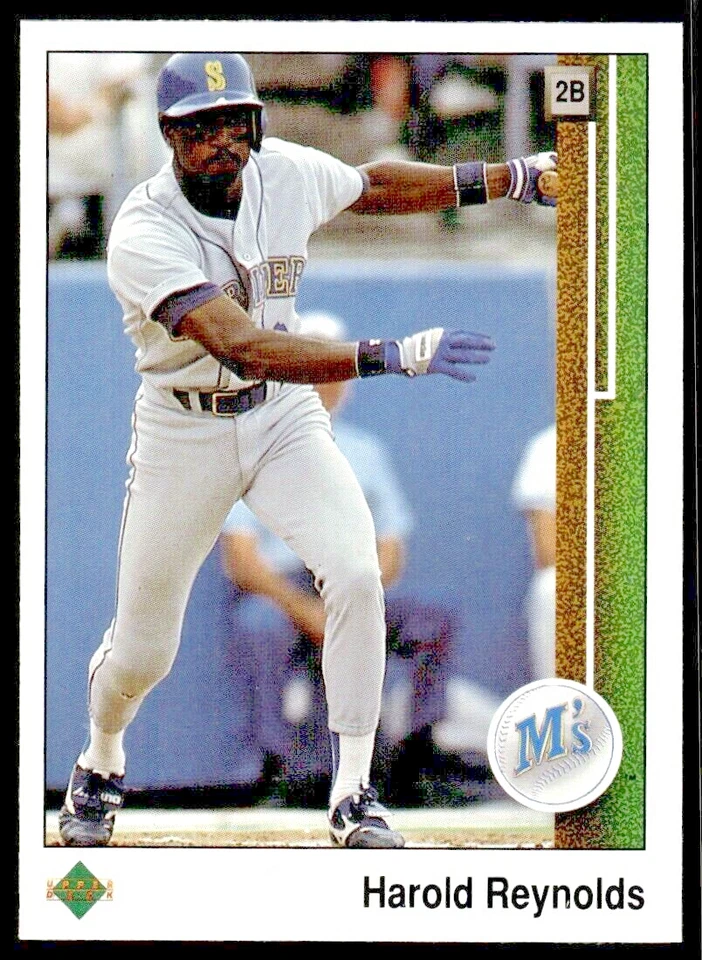 1989 Upper Deck #249  Harold Reynolds   2nd Base   Seattle Mariners FREE ship - Image 1 of 1