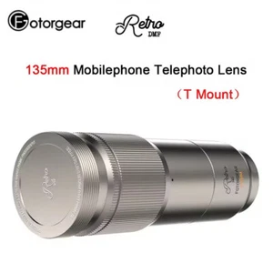 Fotorgear 135mm Retro Telephoto Lens Portrait Shooting Phone Camera T-Mount Lens - Picture 1 of 8