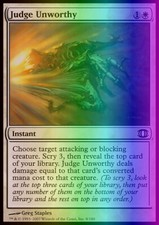 Magic the Gathering MTG Judge Unworthy (9) Future Sight   LP FOIL