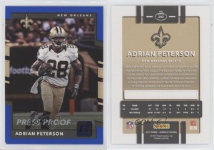 2017 Panini Donruss Press Proof Blue Adrian Peterson #292