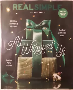 Real Simple Dec 24 FREE SHIPPING cookies NEW best gift guide fancy party outfits - Picture 1 of 1
