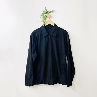 Chaqueta Wilke Rodriguez Negra 100% Poliéster Cremallera Ligera Hombre’s Talla Grande Foto 1 de 4