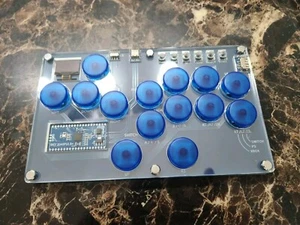 Arcade Hitbox Controller Blue Button Caps RGB - Picture 1 of 14