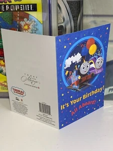 Happy Birthday All Aboard Thomas & Friends Greeting Card - Picture 1 of 2