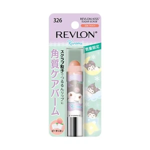 Revlon Kiss Sugar Scrub Sanrio 326 Peach Scent 2.6g Kuromi Japan Lip Balm - Picture 1 of 1
