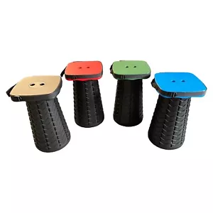 Sgabello telescopico pieghevole con sedile quadrato campeggio pesca treknic - Foto 1 di 9