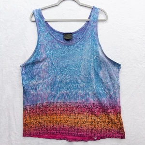 Surf Odyssey Vintage Tie Dye Tank Top Lightly Thrashed Size XL - Picture 1 of 11