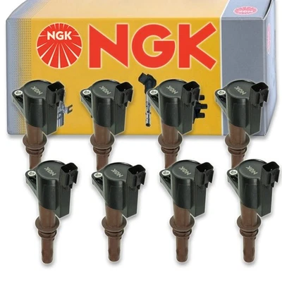 8 pcs NGK Ignition Coil for 2008-2010 Ford F-350 Super Duty 5.4L V8 - Spark yv - Image 1 of 4