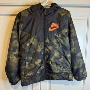 Nike Boys Camo Jacket Size 5 Small - Picture 1 of 8