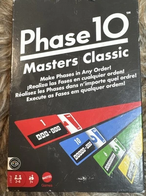 Phase 10 Masters Classic Card Game, Family Card Game Including 60 Phase Mattel - Image 1 of 4