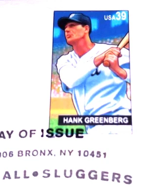 Hank Greenberg - Baseball Sluggers - 22kt Gold Replica Stamps - SEE BELOW - Image 1 of 4