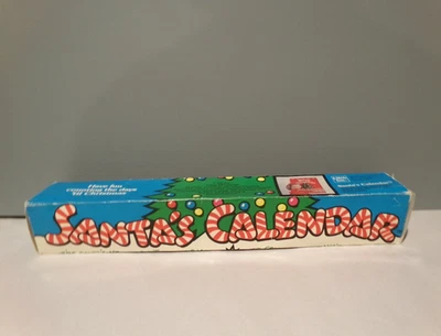 Vintage Advent Calendar Felt Christmas Plastic Ornaments Hanging Rod LWA inc - Image 1 of 4