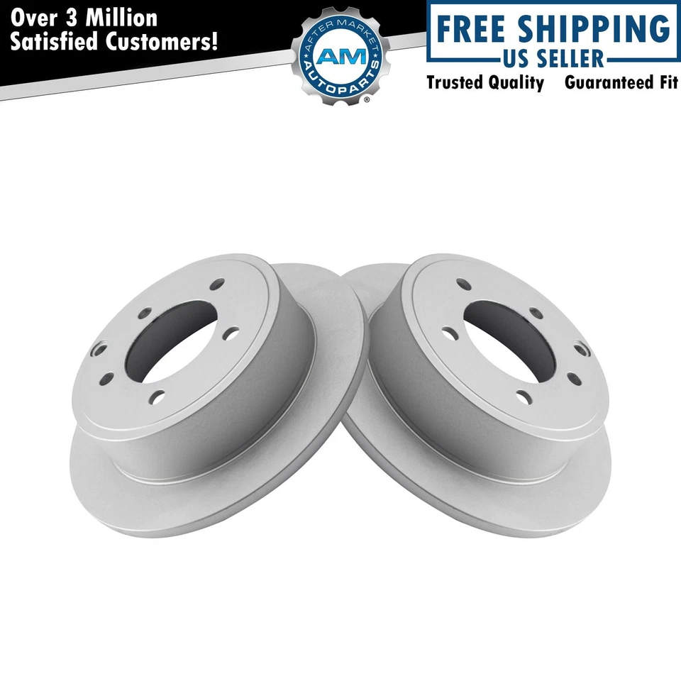 Rear Brake Rotors Set For 2011-2014 Chrysler 200 2016-2017 Mitsubishi Lancer - Image 1 of 4