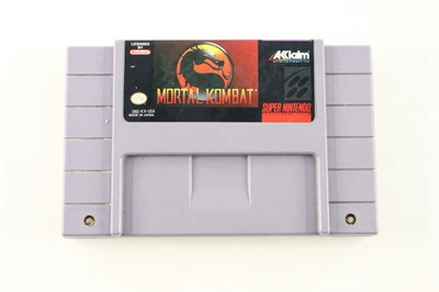 Super Nintendo Mortal Kombat Authentic SNES Tested - Image 1 of 3