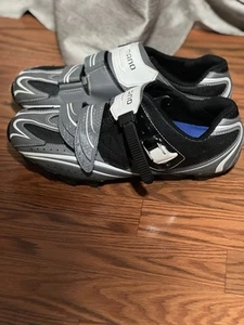 Shimano M087 Mens MTB Mountain Biking Shoes Grey/Black/White Size 46 US 11.2 - Picture 1 of 8