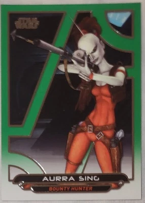 AURRA SING 053/199 2017 Topps Star Wars Galactic Files Reborn GREEN #ACW-20 - Image 1 of 3