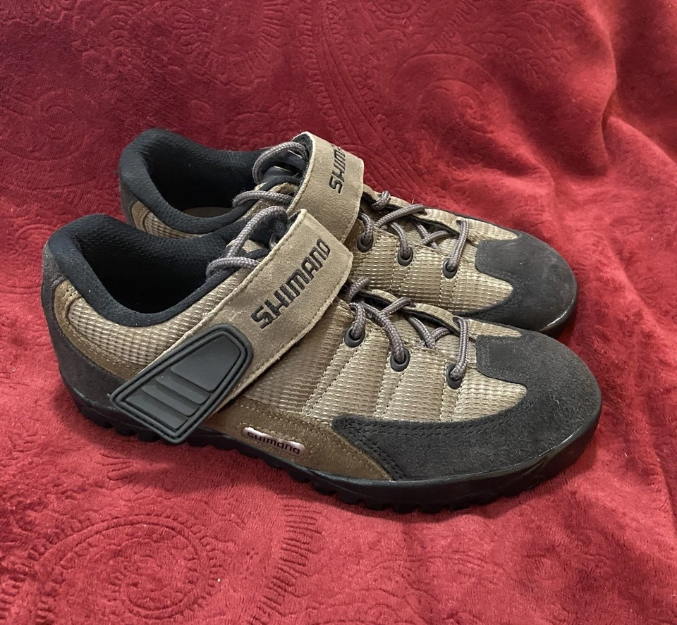 Shimano SH-M 038W Mujer Talla 7 Negro Marrón Bicicleta de Montaña Ciclismo Zapatos Foto 1 de 4