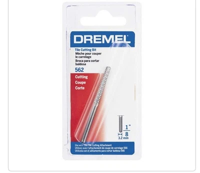 Dremel 1/8 in. Rotary Tool Steel Tile Cutting Bit for Ceramic Tile, 562 - Image 1 of 3
