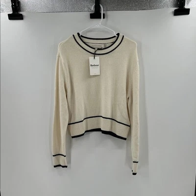 Barbour Women's Rochelle Knitted Jumper - Cloud - 10 - New with tags - Image 1 of 4