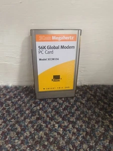 3Com Megahertz PCMCIA 56k Global Modem PC Card 3CCM156 - Picture 1 of 3