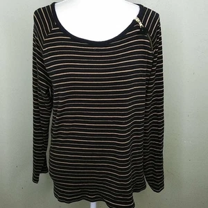 Jones New York Langarmshirt 100 % Baumwolle gestreift - XL - EUC - Bild 1 von 8