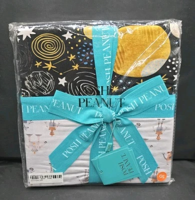 Posh Peanut Nova & Charlie Patoo Blanket Robot Space BRAND NEW  - Image 1 of 4