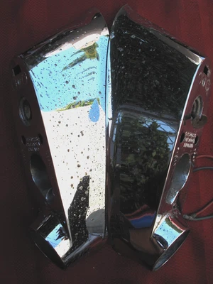 Par de luces traseras cromadas Lucas Jaguar MKII XK150 MK9 Foto 1 de 4