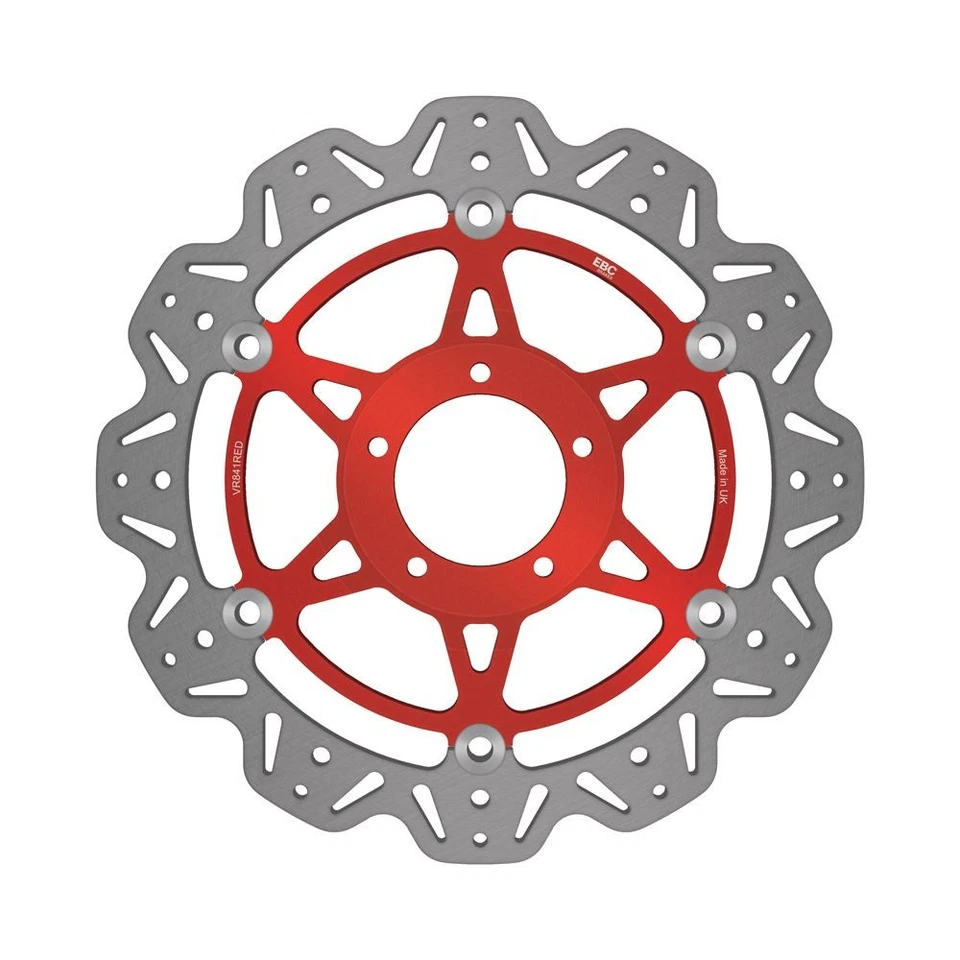 EBC Float Vee Rotor Delantero Rojo Buje Delantero Derecho para Ducati Monster 1200 R 2016-18 Foto 1 de 1