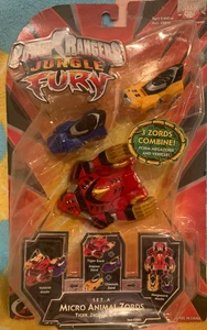 Power Rangers JUNGLE FURY Micro Animal Zords -Tiger, Jaguar, Cheetah - - Picture 1 of 2
