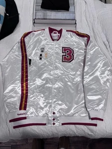 Mitchell & Ness Miami Heat Dwayne Wade Men’s 3XL Bomber Jacket All Star/FMVP - Picture 1 of 8