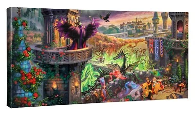 Thomas Kinkade Studios Disney Maleficent 16 x 31 Canvas Wrap