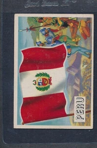 1956 Topps Flags Of The World #006 Peru EX/MT *1 - Picture 1 of 1