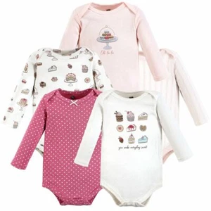 Hudson Baby Cotton Long-Sleeve Bodysuits, Sweet Bakery 5-Pack - Picture 1 of 7